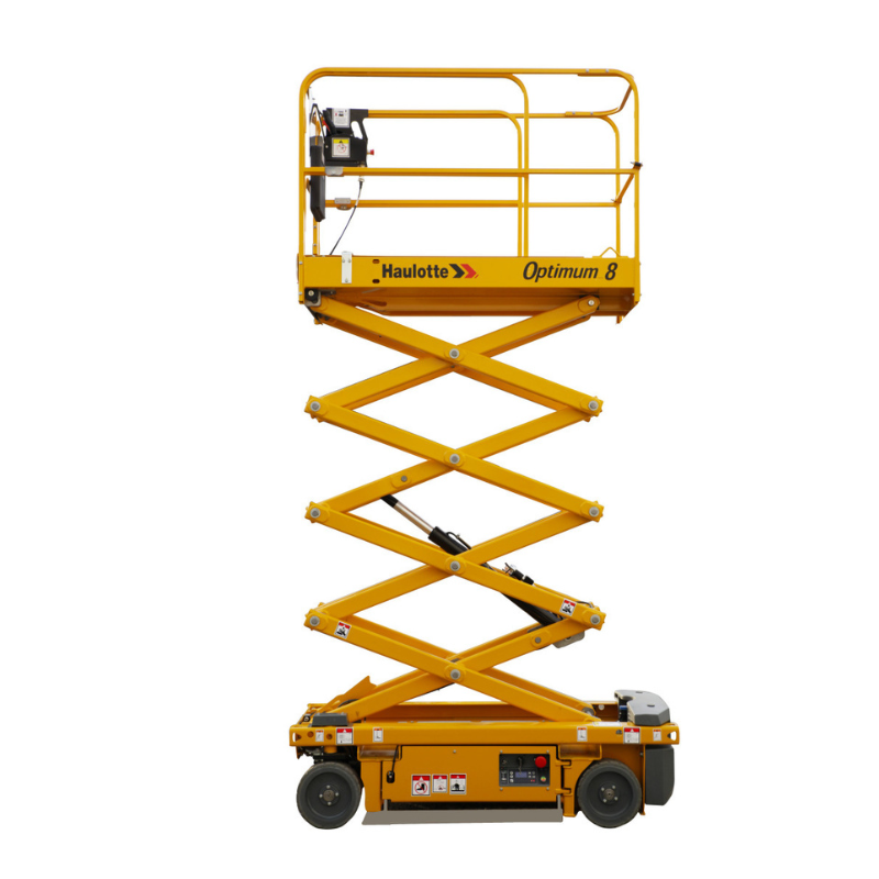 piattaforma aerea verticale elettrica a pantografo Haulotte Optimum 8